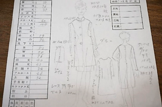 洋服裁縫師さんの技「デザイン画」